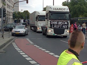 LKW-Fahrer-Protest