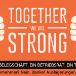 Wombats: Wir sind #unteilbar: Auslagerungen verhindern!