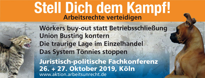2. juristisch-politische Fachkonferenz - Stell Dich dem Kampf Facebook-Banner