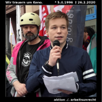 † Wir trauern um Keno Böhme R.I.P. Keno Böhme / Liefern am Limit / NGG / aktion ./. arbeitsunrecht