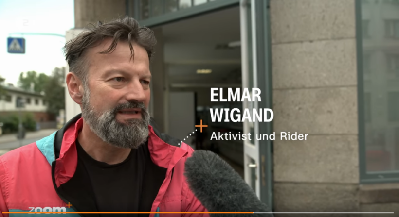 Elmar Wigand ist im Nebenjob für Flink gefahren und versucht mit anderen einen Betriebsrat zu gründen. Er streitet für seine Wiedereinstellung.
