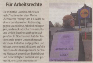 150313 neupack Artikel WAZ OB Schwarzer Freitag AKUWILL 21-03-2015  