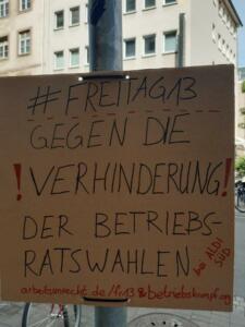 Frankfurt, Gruppe Betriebskampf #Freitag13